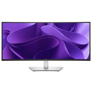 Monitor IPS LED Dell 34.1inch P3425WE, UW-QHD (3440 x 1440), HDMI, DisplayPort, Ecran curbat, 100 Hz, 5 ms (Negru/Argintiu) imagine
