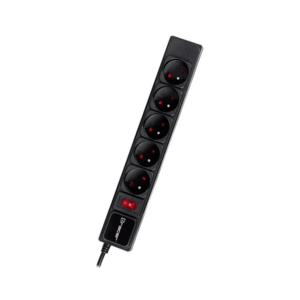 Prelungitor Tracer PowerGear TRALIS47138, 5 prize, 5 m (Negru) imagine