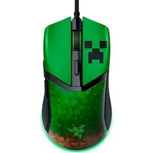 Mouse gaming Razer Cobra Minecraft Edition, 8500 dpi, 6 butoane de control personalizabile, Iluminare RGB (Verde) imagine