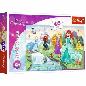Puzzle Trefl 60 piese - Intalneste printesa imagine