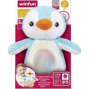 Jucarie Winfun - Pinguin albastru, cu lumini si sunete imagine
