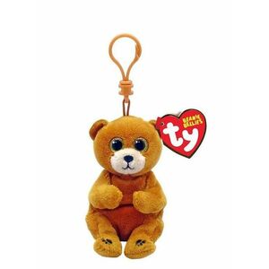 Breloc de plus Ty Beanie Bellies Ursuletul Duncan, 85 mm (Maro) imagine