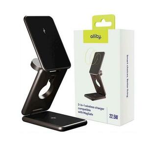 Incarcator Wireless 3in1 Allity AWC-230-22WMS, 22.5W, Negru imagine