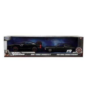 Set 2 masini, Fast And Furious - Dodge Charger R/T si Dodge Charger Widebody (Negru) imagine