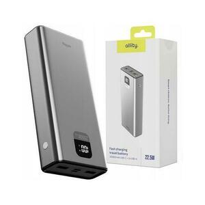 ​Acumulator extern Allity APB-100, PD QC, 22.5W, 20000 mAh (Gri) imagine