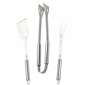 Set de tacamuri pentru gratar Adler AD 6728, Spatula, Furca, Cleste (Inox) imagine