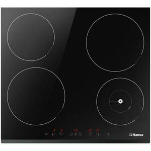 Plita incorporabila Hansa BHI68508, Inductie, 4 zone de gatit, Booster, HeatControl, Temporizator (Negru) imagine