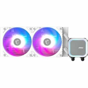 Cooler CPU MSI MAG CORELIQUID A13 240 WHITE, Racire cu lichid, AIO 240mm, RGB, Intel/ AMD, Alb imagine
