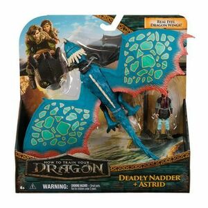 Set Dragon Deadly Nadder Si Figurina - Viking Astrid (Multicolor) imagine