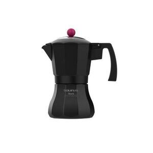 Cafetiera Moka Pot Taurus BLACK MOMENTS KCP9003I, 3 cesti, baza INOX, compatibil cu toate plitele (Negru) imagine