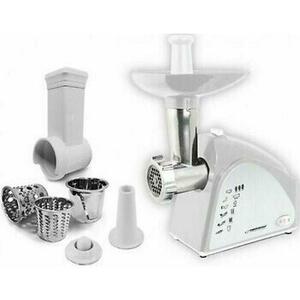 Masina de tocat carne Esperanza Rissole EKM034, functie razatoare, 2200W (Alb/Gri) imagine