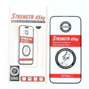 Folie de protectie Ecran OEM Ultra Strong 45KG pentru Apple iPhone 16 Plus, Sticla Securizata, Full Glue, 2.5D imagine