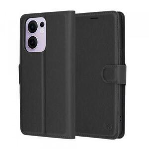 Husa pentru Oppo Reno13 FS 5G / Reno13 F 4G / Reno13 F, Techsuit, Leather Folio, Neagra imagine