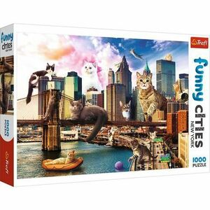 Puzzle Trefl - Funny Cities, New York, 1000 piese imagine