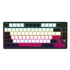 Tastatura mecanica Lorgar - KBP7075W, wireless, Linear, RGB (Negru/Rosu) imagine
