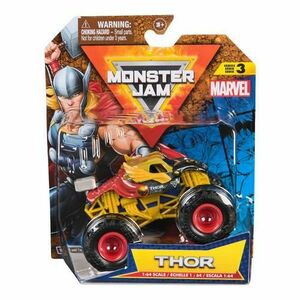 Masinuta MONSTER JAM MARVEL CAMION GIGANT THOR SCARA 1 LA 64 imagine