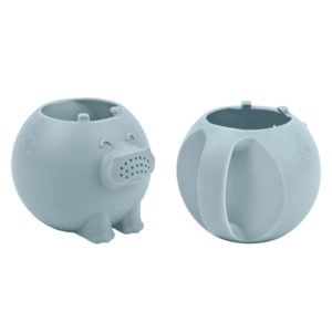 Jucarie de baie tip stropitoare Badabulle Hipopotam, Albastru imagine