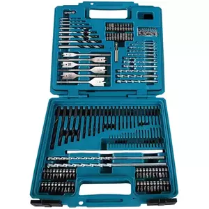 Set 212 accesorii Makita E-06270, biti, chei hexagonale, cheie imbus, carote, burghie pentru lemn, beton si zidarie imagine