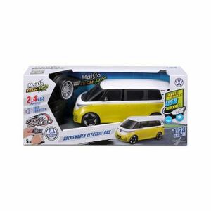 Masinuta cu telecomanda Maisto Volkswagen Electric Bus, scara 1 la 24 (Galben) imagine