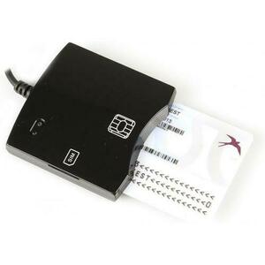 Cititor de carduri inteligente / sim Transcend EZ100PU-B-N68, USB (Negru) imagine