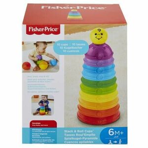 Jucarie interactiva pentru bebelusi Piramida Cupelor, 6 luni+, Fisher Price imagine