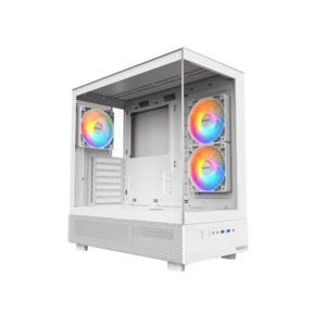 Carcasa Montech XR, Middle Tower, tempered glass (Alb) imagine