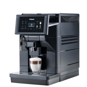 Espressor automat Saeco Aurora M1, 1900 W, Capacitate boabe 600 gr, Rezervor 2, 5 l, Rasnita incorporata cu 8 trepte, Ecran capacititv touch (Negru) imagine