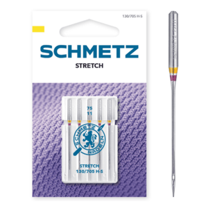 Set 5 ace de cusut, materiale elastice, finete 75, Schmetz 130/705 H-S VMS imagine