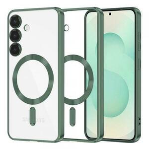 Husa MagSafe pentru Samsung Galaxy S25+ S936, Techsuit, Luxury Crystal, Verde Inchis imagine