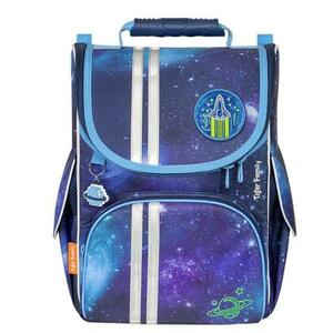 Ghiozdan neechipat Tiger Nature Quest, dimensiune 35 x 31 x 19 cm, motiv Super Galaxy imagine