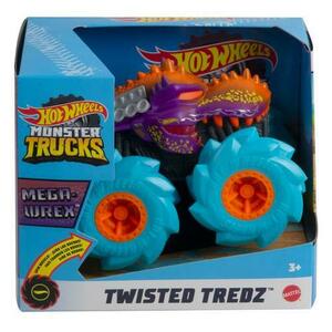Masinuta Hot Wheels Monster Trucks - Twisted Treadz, Mega Wrex, 1: 43 imagine