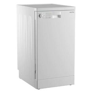 Masina de spalat vase slim Arctic DFS0502, 10 seturi, 5 programe, Sistem dedurizare apa, Aqua Protect, Amanare pornire, Clasa E, 45 cm (Alb) imagine