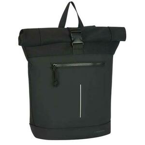 Rucsac NEW REBELS Bruce - New york Rolltop, dimensiune 30 x 12 x 43 cm, Negru imagine