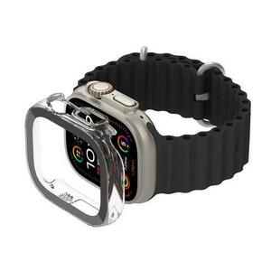 Protectie ecran si bumber Belkin SCREENFORCE TemperedCurve 2 in 1 pentru Apple Seria Ultra 1/2, 49mm (Transparent) imagine