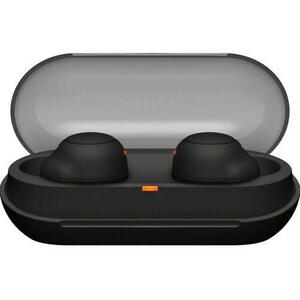 Casti Stereo Sony WFC500B, True Wireless, Microfon, Bluetooth, IPX4, Autonomie 10 ore (Negru) imagine