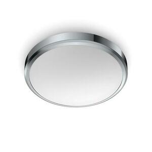 Plafoniera LED Philips Doris CL257, 17W, 1700 lm, lumina neutra (4000K), IP44, 31.3cm, Crom imagine