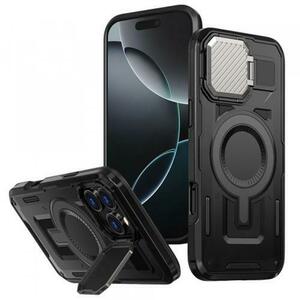 Husa MagSafe pentru Apple iPhone 16 Pro, Techsuit, CamVault, Neagra imagine