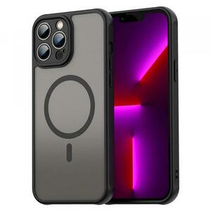 Husa MagSafe pentru Apple iPhone 13 Pro, Techsuit, HaloFrost II, Neagra imagine