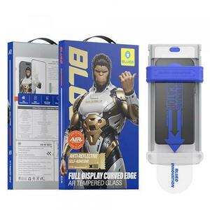 Folie de protectie Ecran Blueo AR Applicator Pro pentru Apple iPhone 16 Pro Max, Sticla Securizata, Full Glue, 3D, Neagra imagine