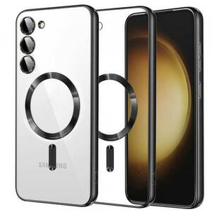 Husa MagSafe pentru Samsung Galaxy S23+ S916, Techsuit, Luxury Crystal, Neagra imagine