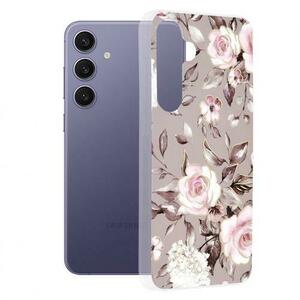 Husa pentru Samsung Galaxy S24+ S926, Techsuit, Marble, Gri imagine