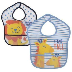 Set 2 bavete impermeabile peva, Lorelli, 28, 5 x 36 cm, inchidere cu banda velcro imagine