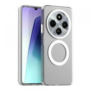 Husa MagSafe pentru Xiaomi Poco C75 / Redmi 14C, Techsuit, CandyCase, Alba imagine