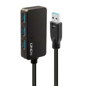 Hub USB Lindy LY-43159, 4x USB 3.2 gen 1, Negru imagine