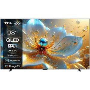 Televizor QLED TCL 248 cm (98inch) 98T8C, Ultra HD 4K, Smart TV, WiFi, CI+ imagine