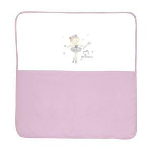 Patura bumbac bebe Lorelli Za Za, 90x90 cm, Roz imagine