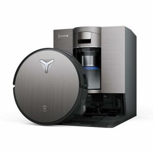 Aspirator robot Ecovacs Deebot X11 OmniCyclone, 19.500 Pa, OZMO Roller, TruEdge 3.0, Smart Wet&Dry, ZeroTangle 3.0, Recipient praf 0.22 l, Rezervoare apa 0.11 l (Negru) imagine