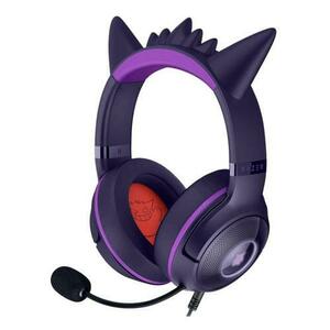 Casti Gaming Razer Kraken Kitty V2 Gengar Edition, Over-Ear, USB-A, Chroma RGB, Microfon (Violet) imagine