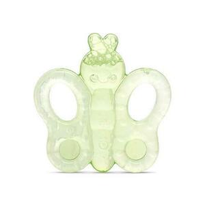 Jucarie de dentitie bebelusi Lorelli Butterfly, refrigeranta, 3 luni+, Verde imagine