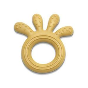 Jucarie de dentitie din silicon Lorelli Octopus, 0 luni+, Galben imagine